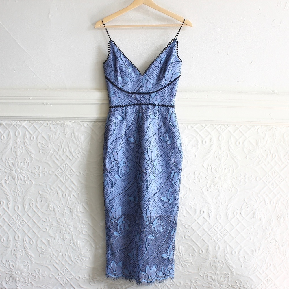 Nicholas Embroidered Lace Sheath Cocktail Dress